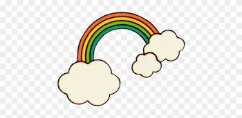 Rainbow Cloud Iridescence Clip Art - Rainbow Cloud Iridescence Clip Art