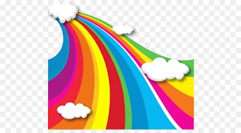 Rainbow Cloud iridescence Euclidean vector - Vector rainbow 
