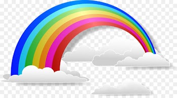 Rainbow Cloud iridescence Euclidean vector - Vector Rainbow 