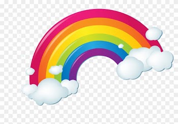 Rainbow Cloud Iridescence - Transparent Rainbow With Clouds
