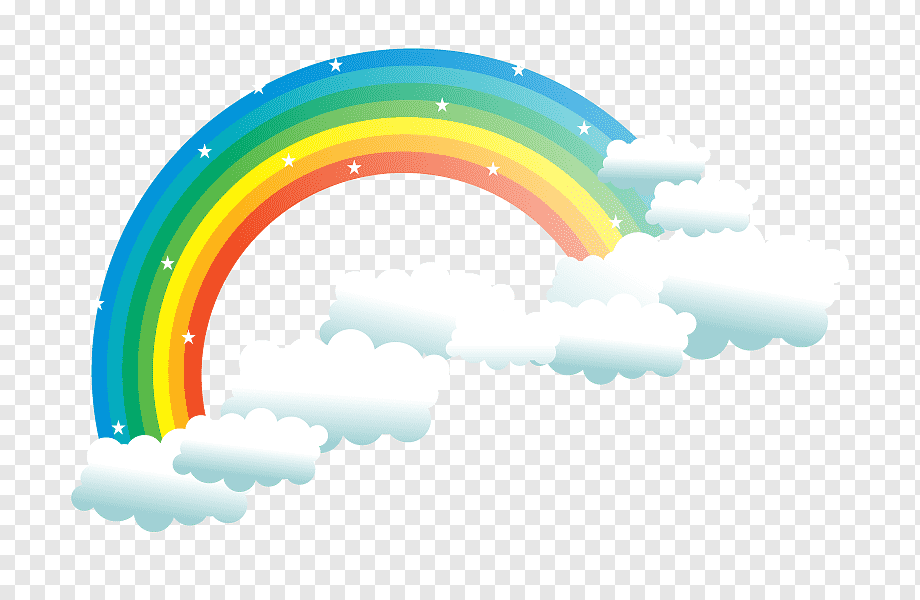 Rainbow Cloud Sky, rainbow, text, computer Wallpaper, color png