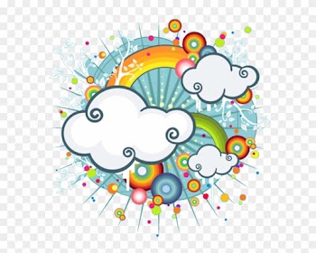 Rainbow Clouds - Rainbow Background