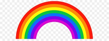 Rainbow Color ROYGBIV Light Orange - Rainbow PNG Clipart Picture 