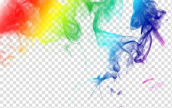 Rainbow color smoke template, Colored smoke 0, Seven color misty ...