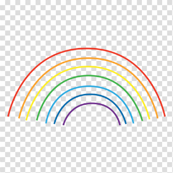 Rainbow colorful lines - Transparent PNG & SVG vector