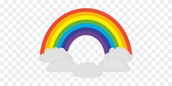 Rainbow, Colorful, Prism, Chromatic - Rainbow And Clouds Png