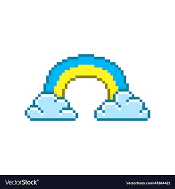 rainbow colors of the flag of ukraine