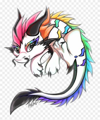 Rainbow Cutie By Enigmatic-wolf - Gray Wolf