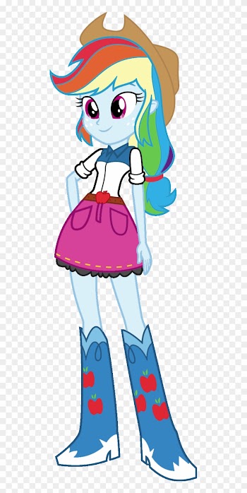 Rainbow Dash Applejack - Rainbow Dash Equestria Girls Color Swap