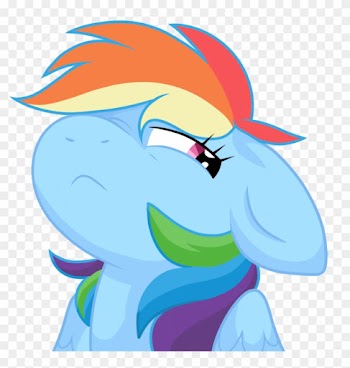 Rainbow Dash By The Mining Wolf - Drawing