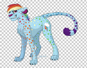 Rainbow Dash Cheetah Leopard Jaguar Lion PNG, Clipart, Animal ...