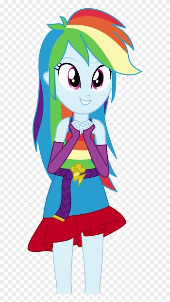 Rainbow Dash Excited Equestria Girl By Darksoul46 On - Rainbow Dash Equestria Girl