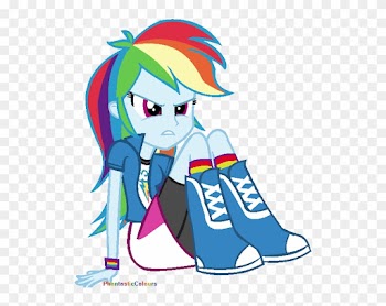بهترین های پونی کوچولو - Rainbow Dash Llorando Equestria Girl
