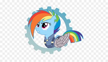 Rainbow Dash Rarity Applejack Fluttershy Pinkie Pie - aokp badge 