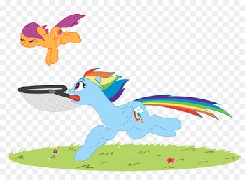 Rainbow Dash Scootaloo Cutie Mark Crusaders Flight Image - power ponies scootaloo 