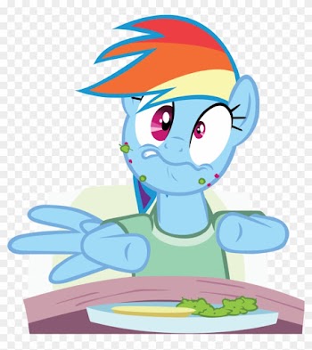 Rainbow Dash Swallowing Disgusting Foo - Food