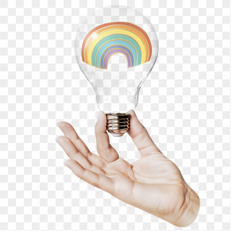 Rainbow doodle png sticker, hand | Free PNG - rawpixel