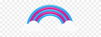 Rainbow Drawing Cloud - Cartoon