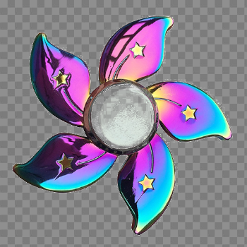 Rainbow Fidget Spinner PNG High-Quality Image