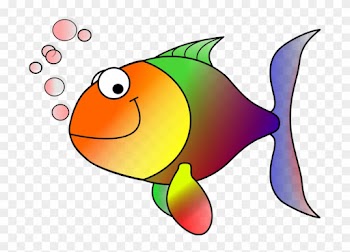 Rainbow Fish Clip Art At Clker Vector Clip Art - Tropical Fish Shower Curtain
