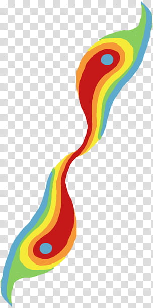 Rainbow Forms, red, green, and yellow abstract art transparent background PNG clipart