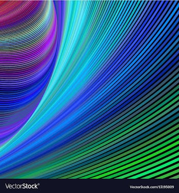 Rainbow fractal digital art background design vector image