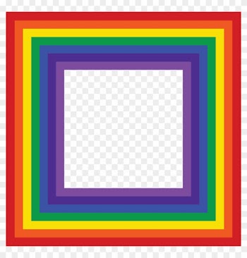 Rainbow Frame Clip Art Border - Rainbow Border Clip Art