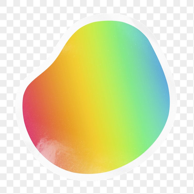 Rainbow gradient png badge sticker | Free PNG - rawpixel