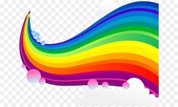 Rainbow Graphic design - Colorful beautiful rainbow 