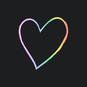 Rainbow hearts icon psd, illustration in… | Free stock illustration | High Resolution graphic