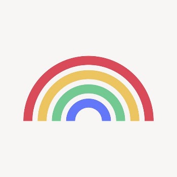 Rainbow icon, flat graphic psd | Free Icons - rawpixel