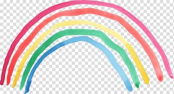 Rainbow illustration, Watercolor Watercolor painting Rainbow , watercolour blue transparent background PNG clipart