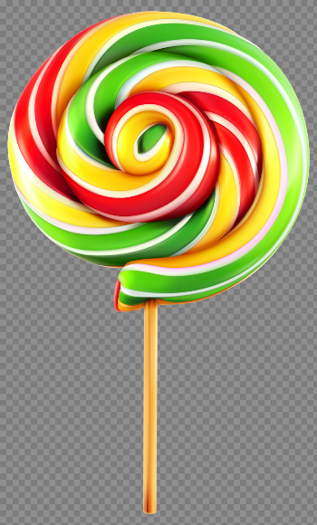 Rainbow Lollipop PNG Photo