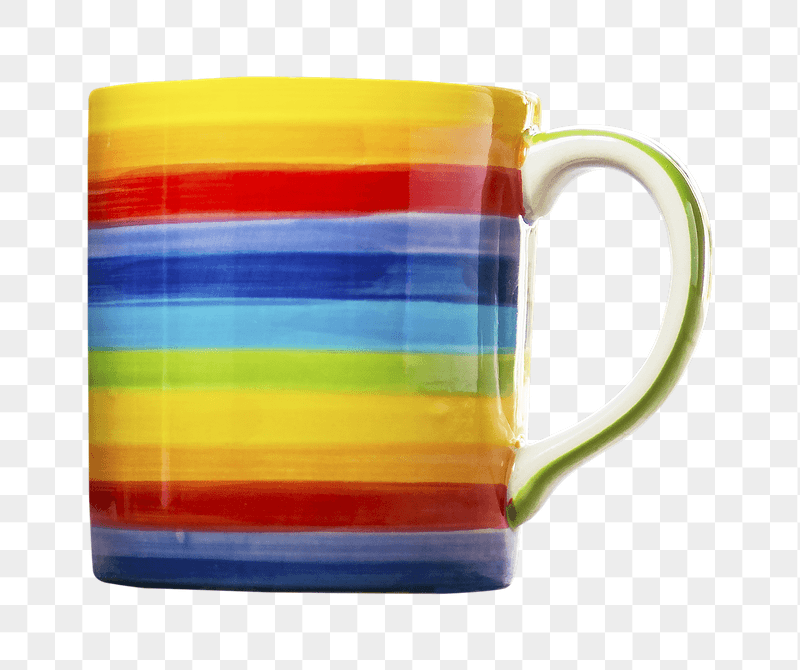 Rainbow mug png sticker, transparent | Free PNG - rawpixel