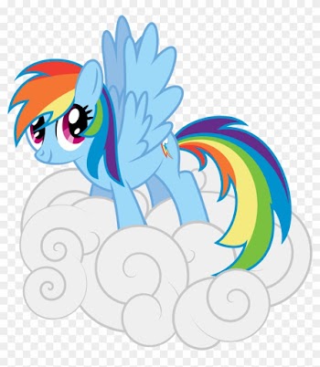 Rainbow On A Cloud By Rainbowrage12 Rainbow On A Cloud - Rainbow Dash On A Cloud