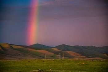 Rainbow on Mountain