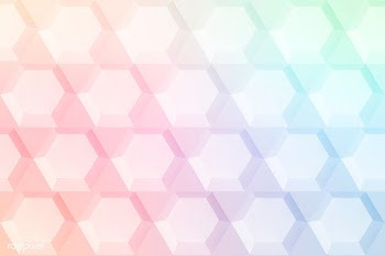 Rainbow paper craft hexagon patterned background | Free  illustration - 2349379