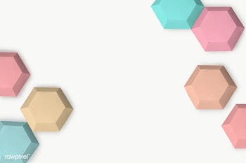 Rainbow paper craft hexagon patterned template | Free  transparent png - 2348284