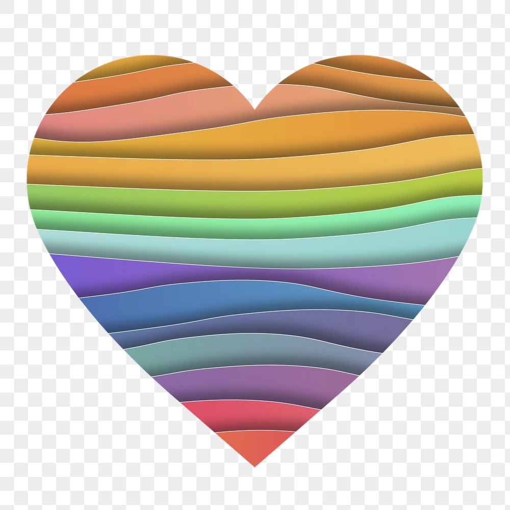 Rainbow paper png waves badge | Free PNG - rawpixel