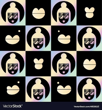 rainbow pastel gradient seamless summer pattern