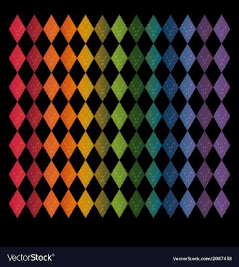 Rainbow Plaid Background pattern and texture vector image