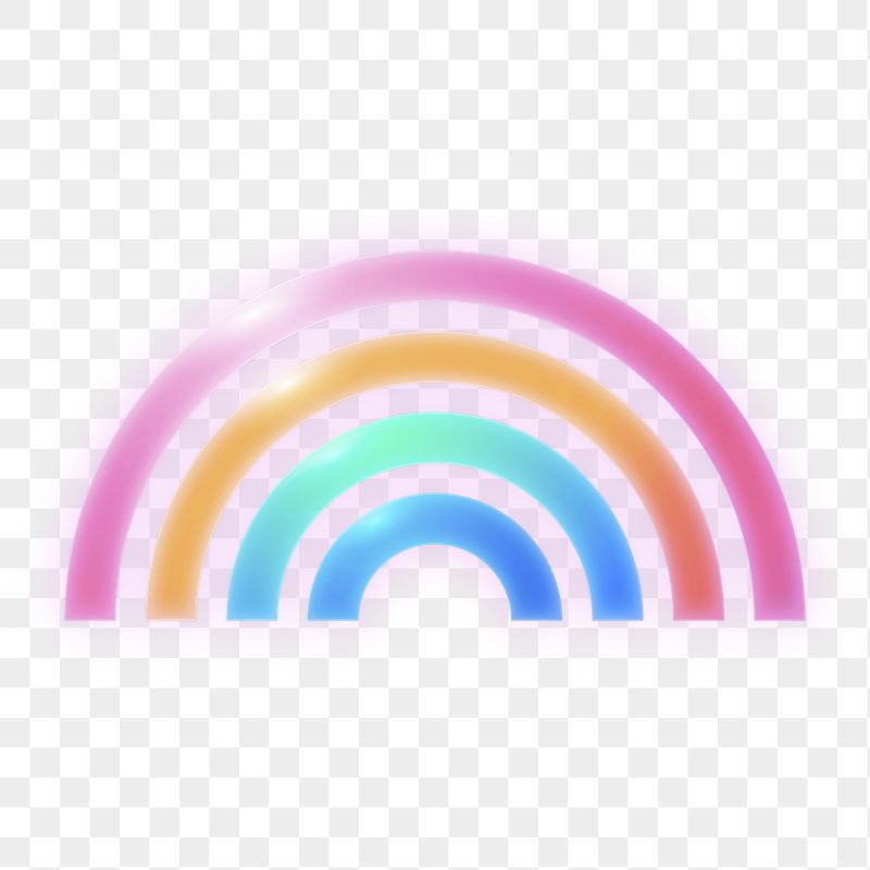 Rainbow png icon sticker, neon | Free Icons - rawpixel