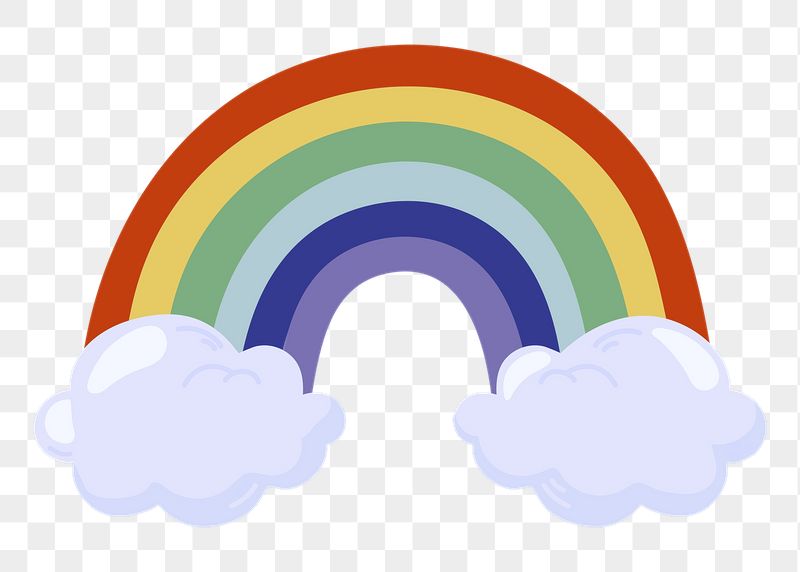 Rainbow png sticker, cute illustration, | Free PNG Illustration - rawpixel