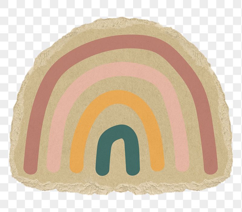 Rainbow png sticker, torn paper | Free PNG - rawpixel