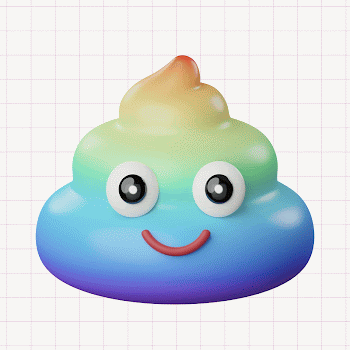 Rainbow poop, 3D rendering design | Free Photo - rawpixel