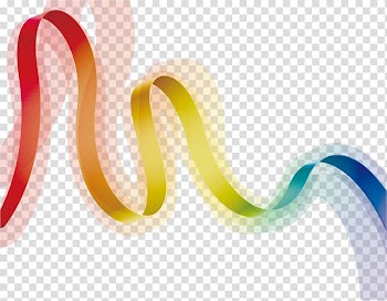 Rainbow , rainbow ribbon transparent background PNG clipart