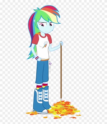 Rainbow Rakes By Dm29 - Equestria Girls Rainbow Dash Vector