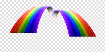 Rainbow Ribbon, Rainbow ribbons transparent background PNG clipart