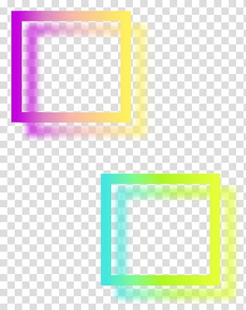 Rainbow s, two yellow frames transparent background PNG clipart