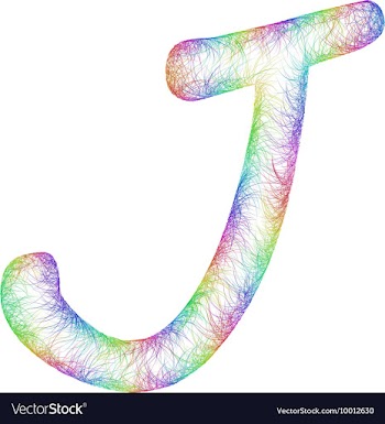 Rainbow Sketch Font Design vector image